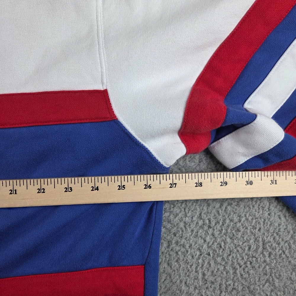 Mitchell & Ness New York Giants Throwback Sweatshirt Mens 4XL Blue White NFL - Picture 11 of 13